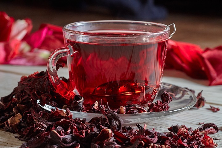 Çilek Hibisküs Çayı